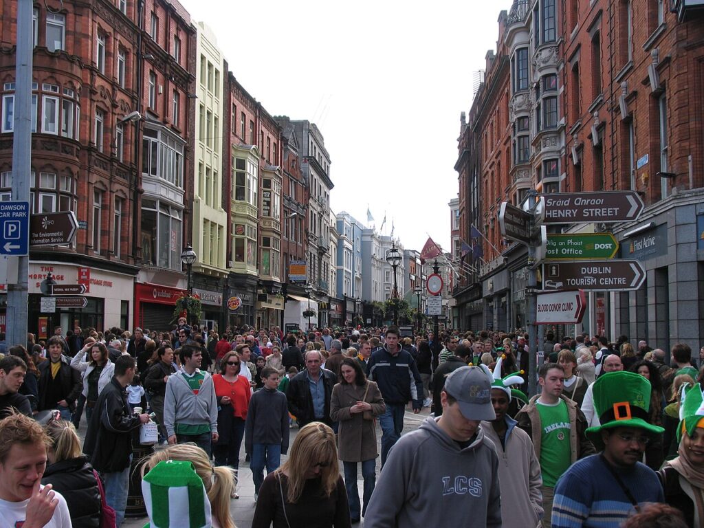 Grafton Street, l'artère piétonne de Dublin
