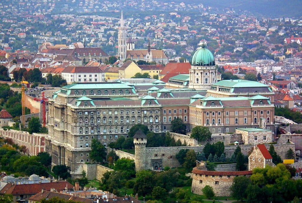 Le palais de Budavár sur la colline du château, Budapest