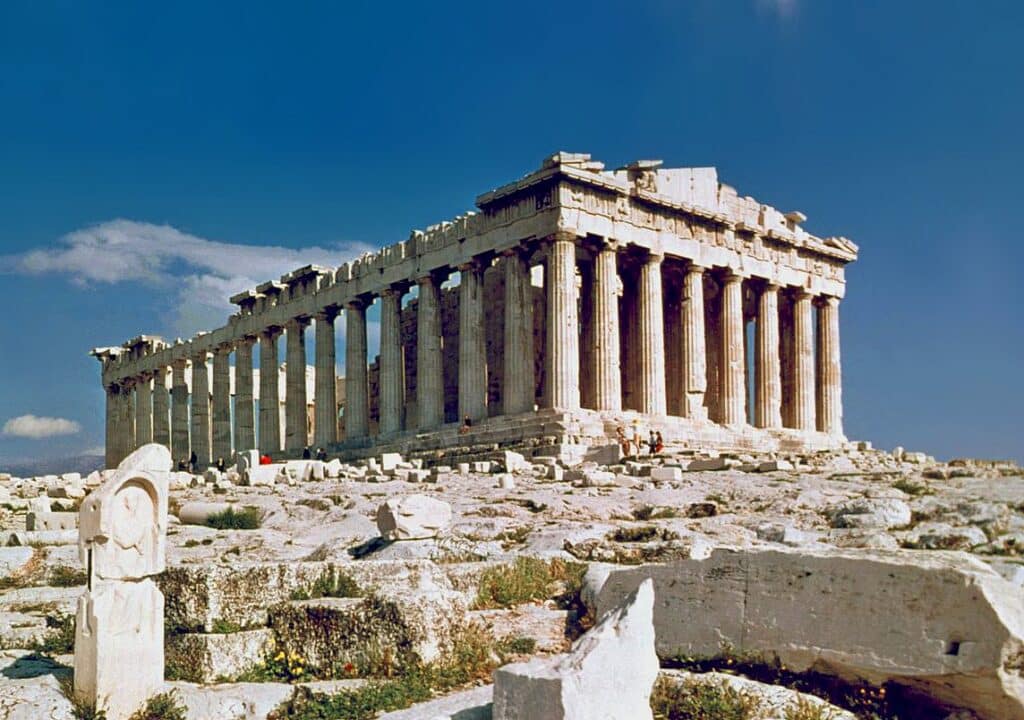 Le Parthénon sur l'Acropole d'Athènes