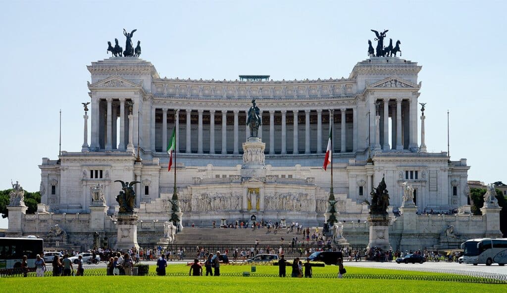 Le monument à Victor-Emmanuel II sur la piazza Venezia, Rome