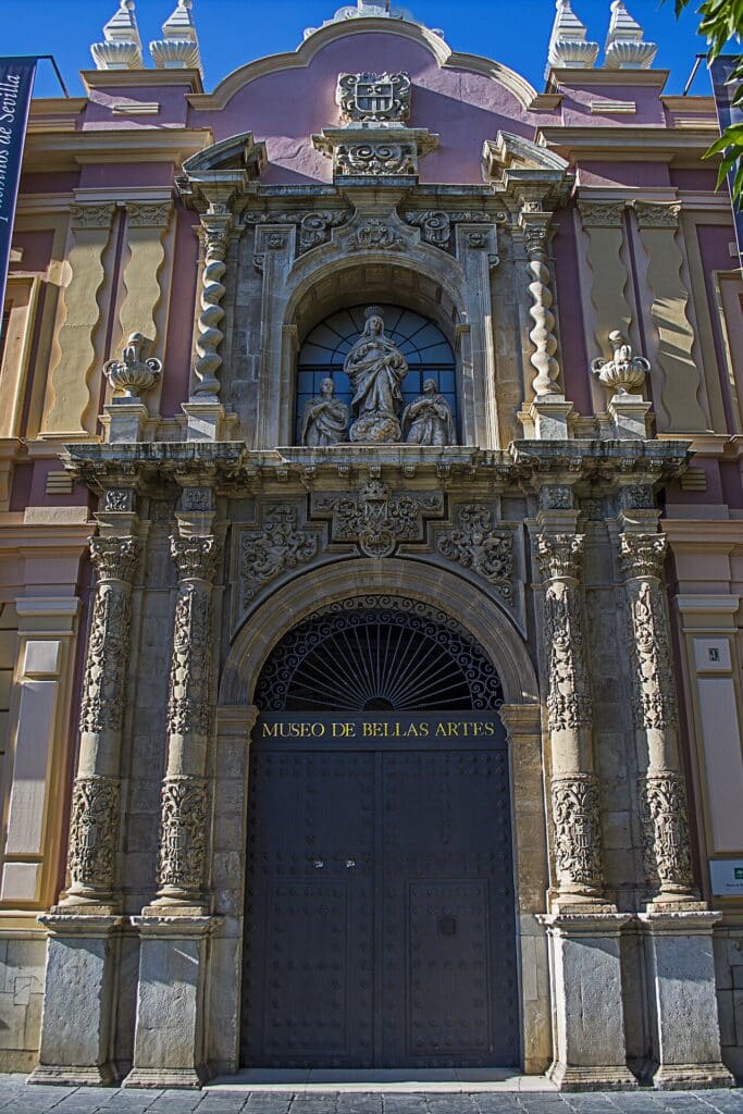 The façade of the Museum of Fine Arts of Seville