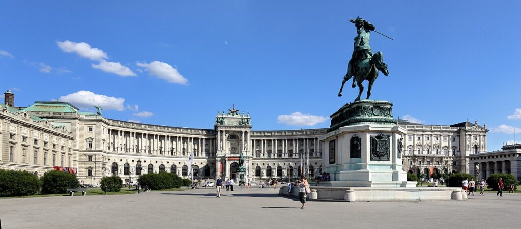 La façade de la Neue Hofburg, Vienne