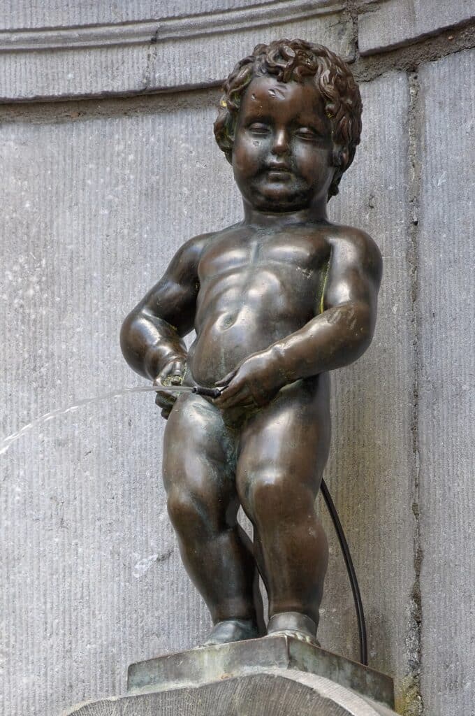 La statue du Manneken-Pis, Bruxelles
