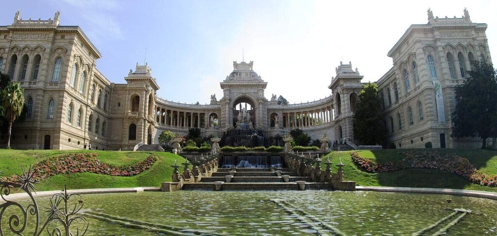 Les fontaines monumentales du palais Longchamp, Marseille