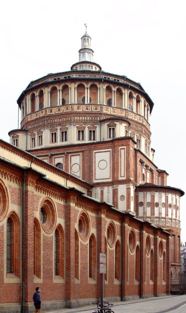 L'église Santa Maria delle Grazie, qui abrite La Cène de Léonard de Vinci