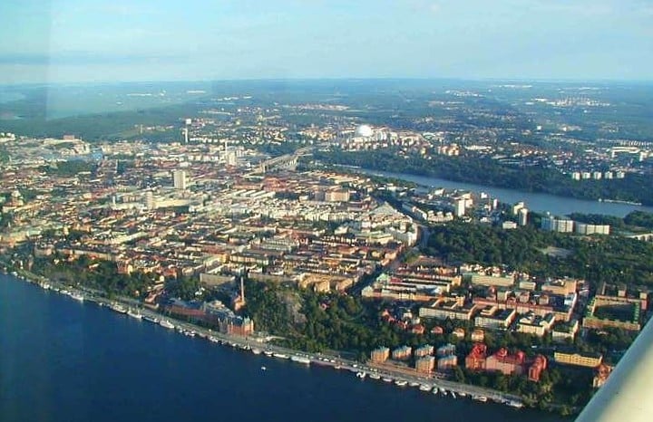 Vue sur le quartier de Södermalm, Stockholm