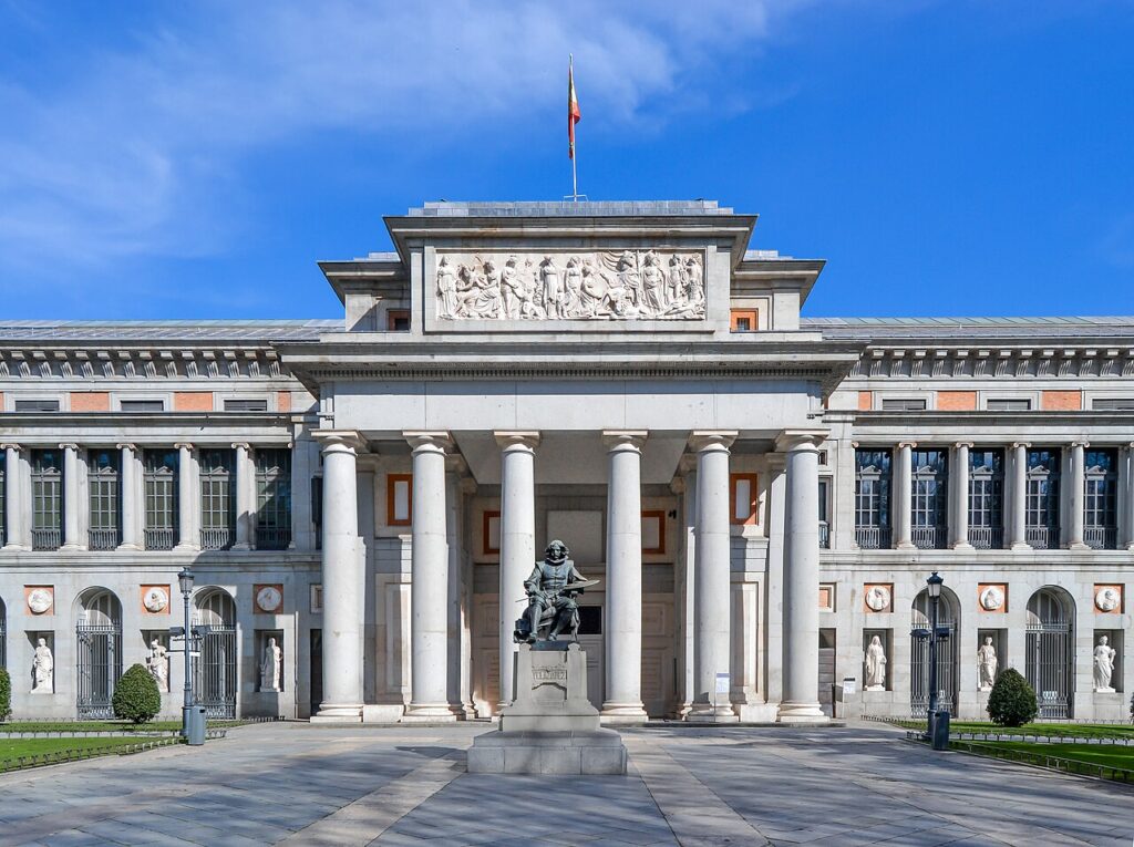 La façade du musée du Prado, Madrid