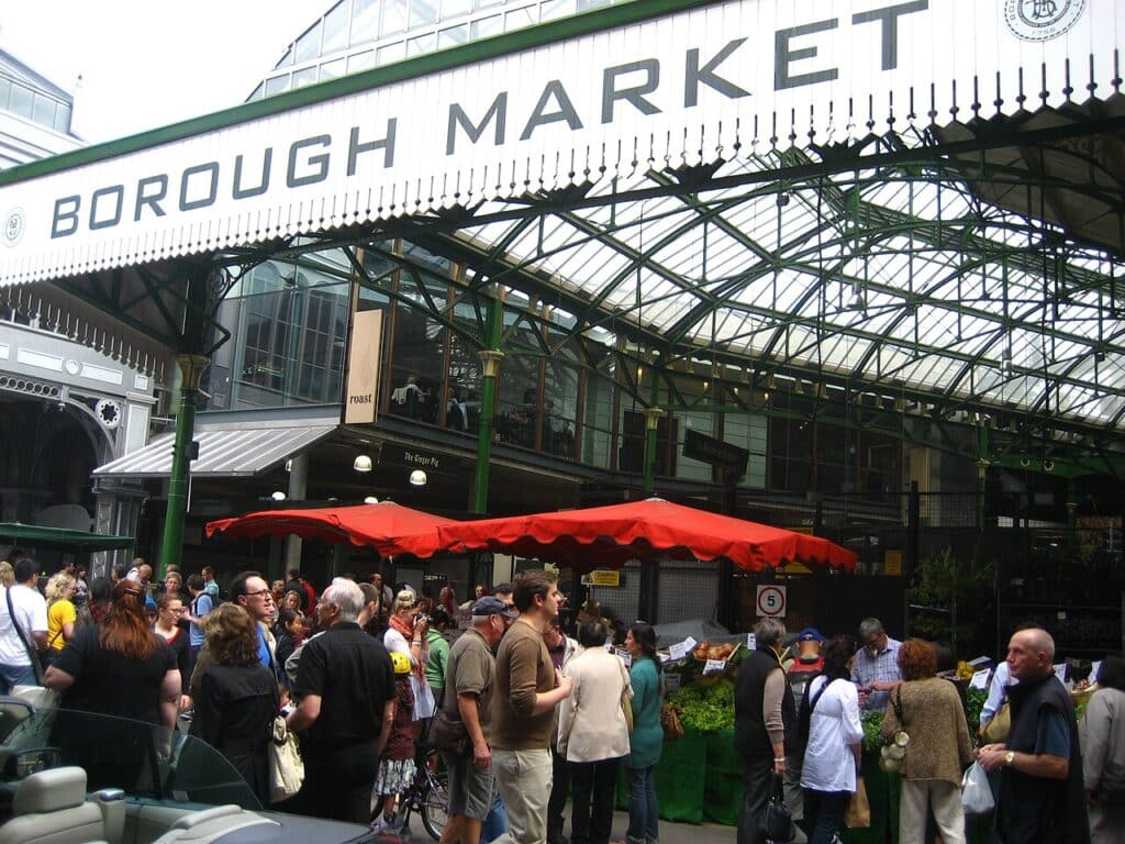 Étals de Borough Market, Londres