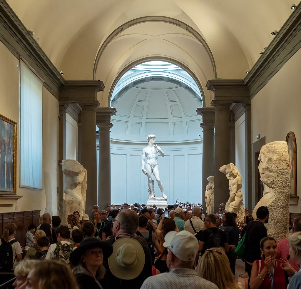 Le David de Michel-Ange à la Galleria dell'Accademia, Florence