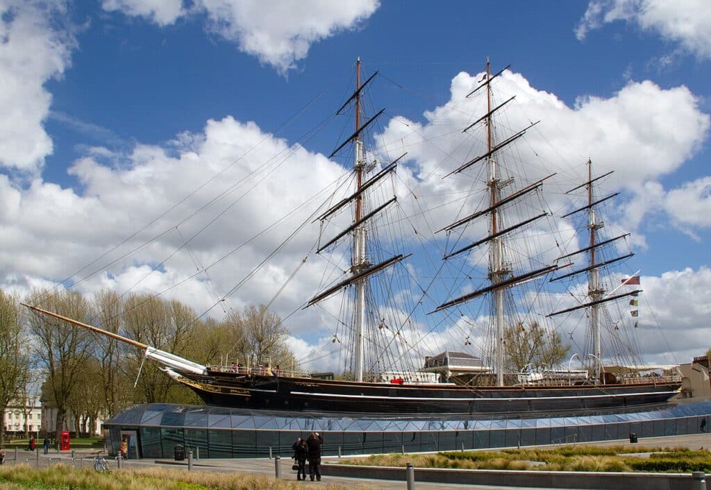 Le clipper Cutty Sark à Greenwich, Londres