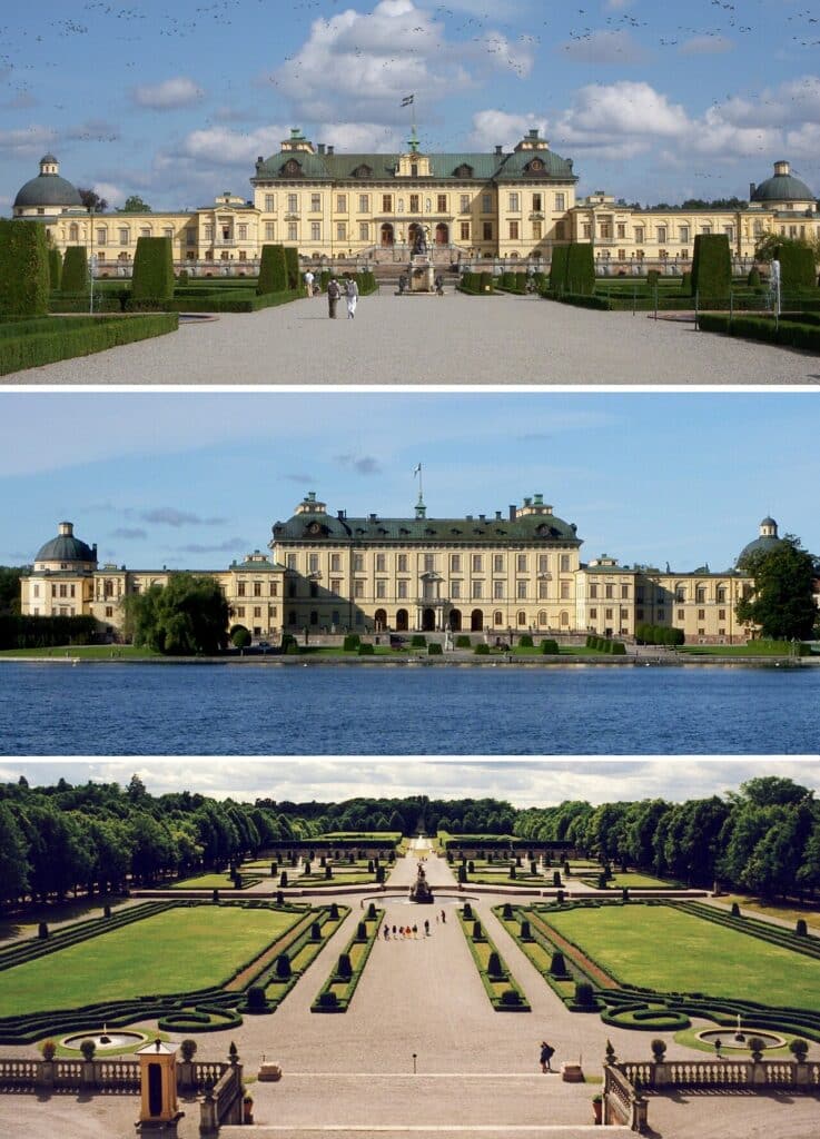 Le château de Drottningholm et ses jardins, près de Stockholm