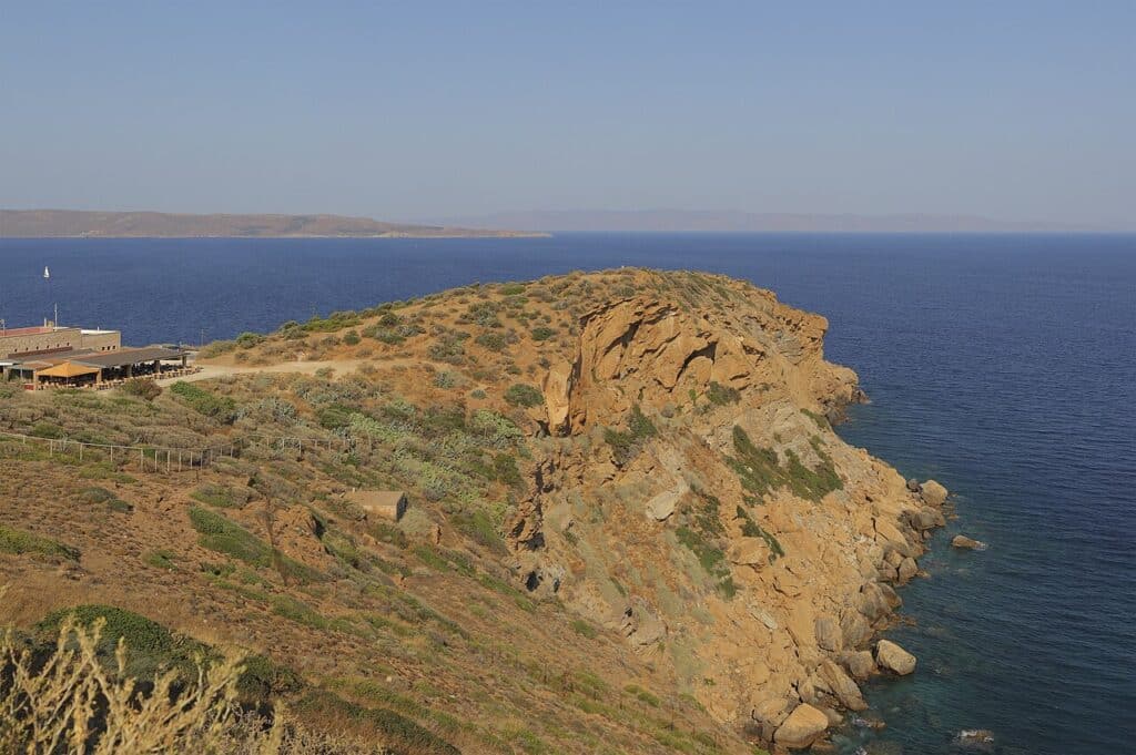 The Temple of Poseidon at sunset, Cape Sounion