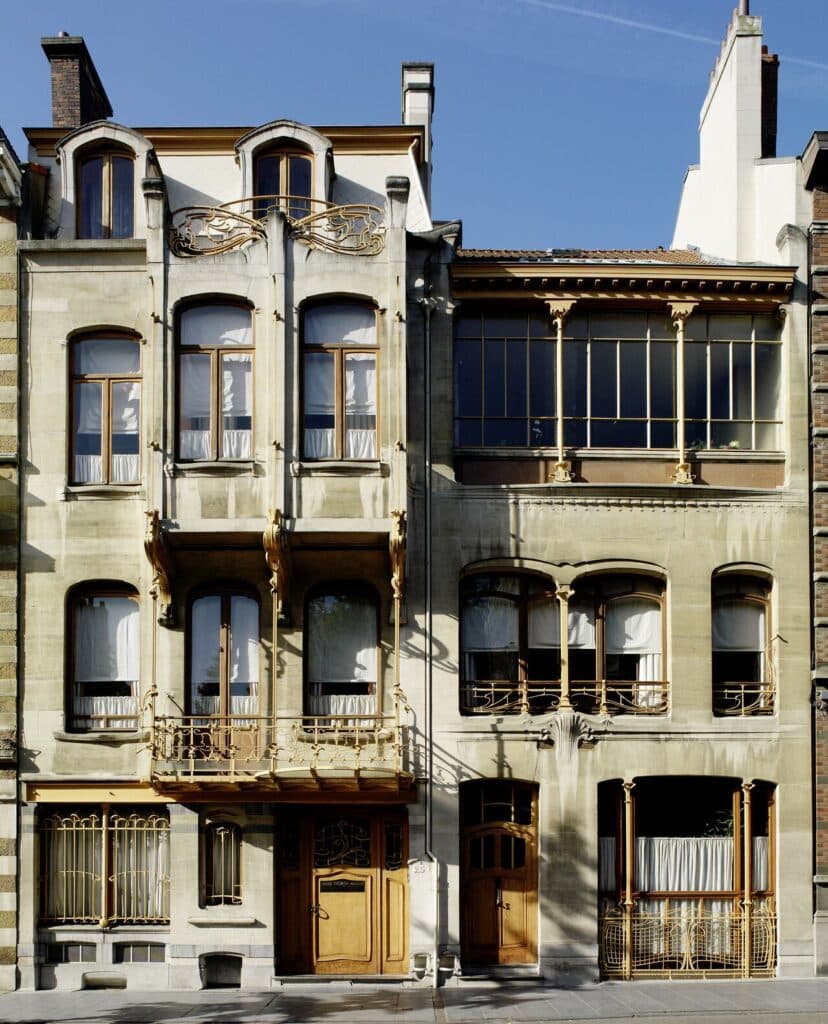 La façade art nouveau de la Maison Horta, Saint-Gilles