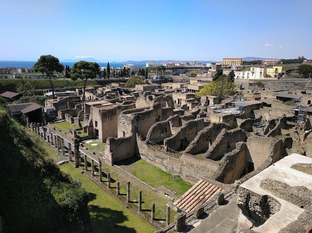 Les ruines d'Herculanum, au pied du Vésuve